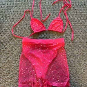 IHeartRaves rhinestone matching set